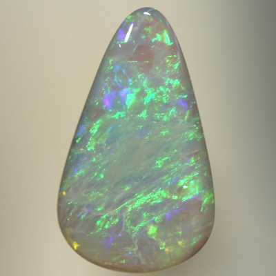 SOLID SEMI BLACK OPAL Green & orange sparkle